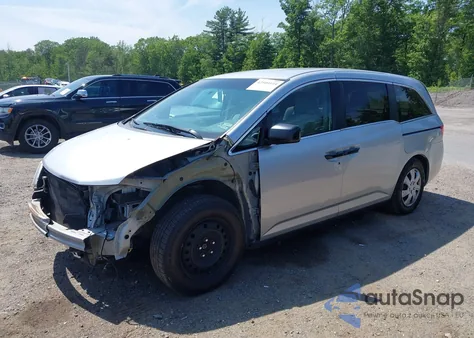 2013 Honda Odyssey Lx из США, поврежденный, VIN 5FNRL5H22DB078398